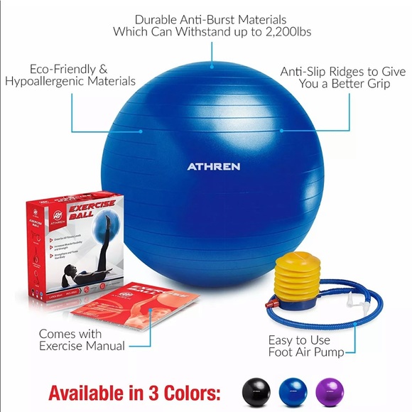 Athren Large Exercise Ball - Picture 2 of 8